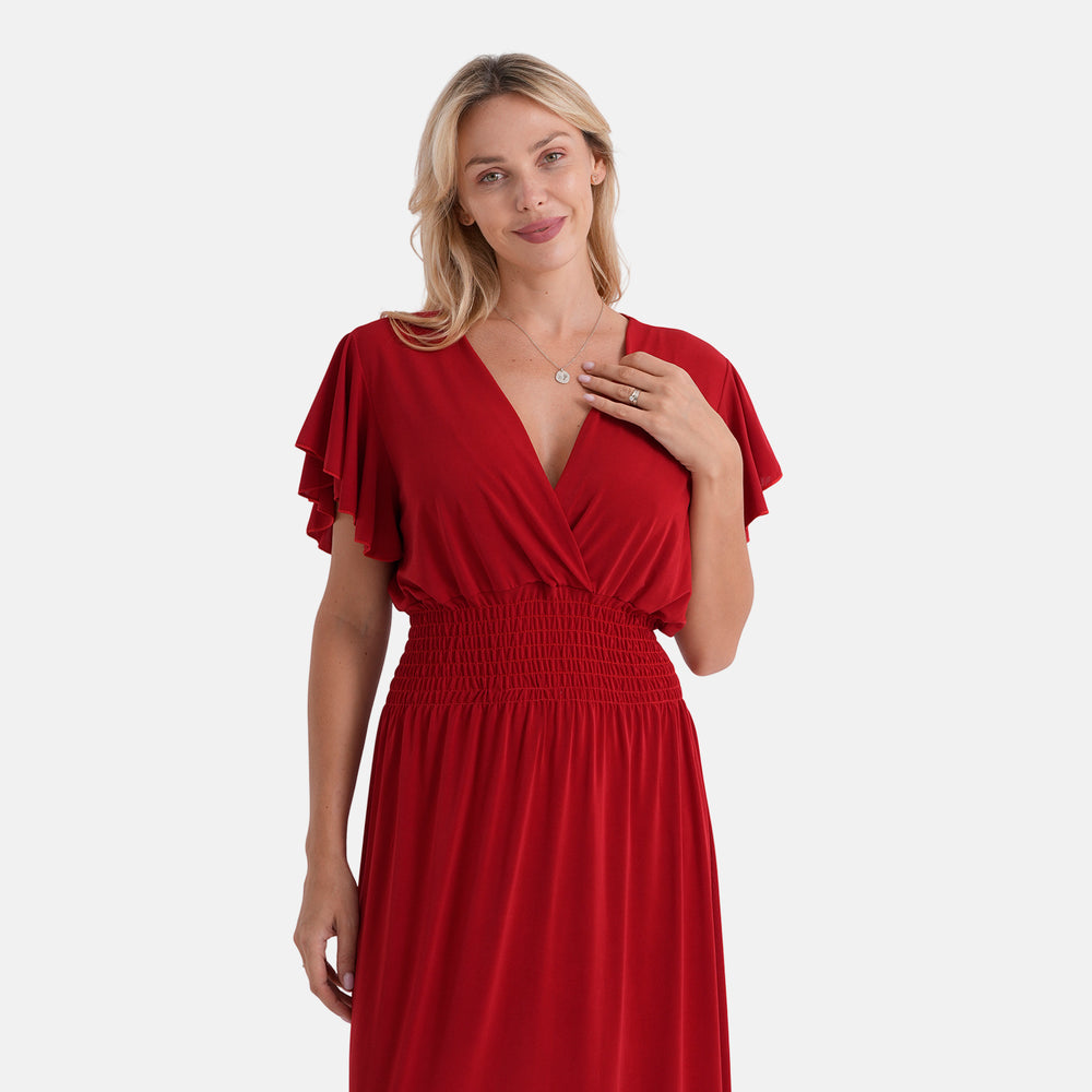 & Maisi Patterned Dress (Size - One Size) - Red_8480968_4