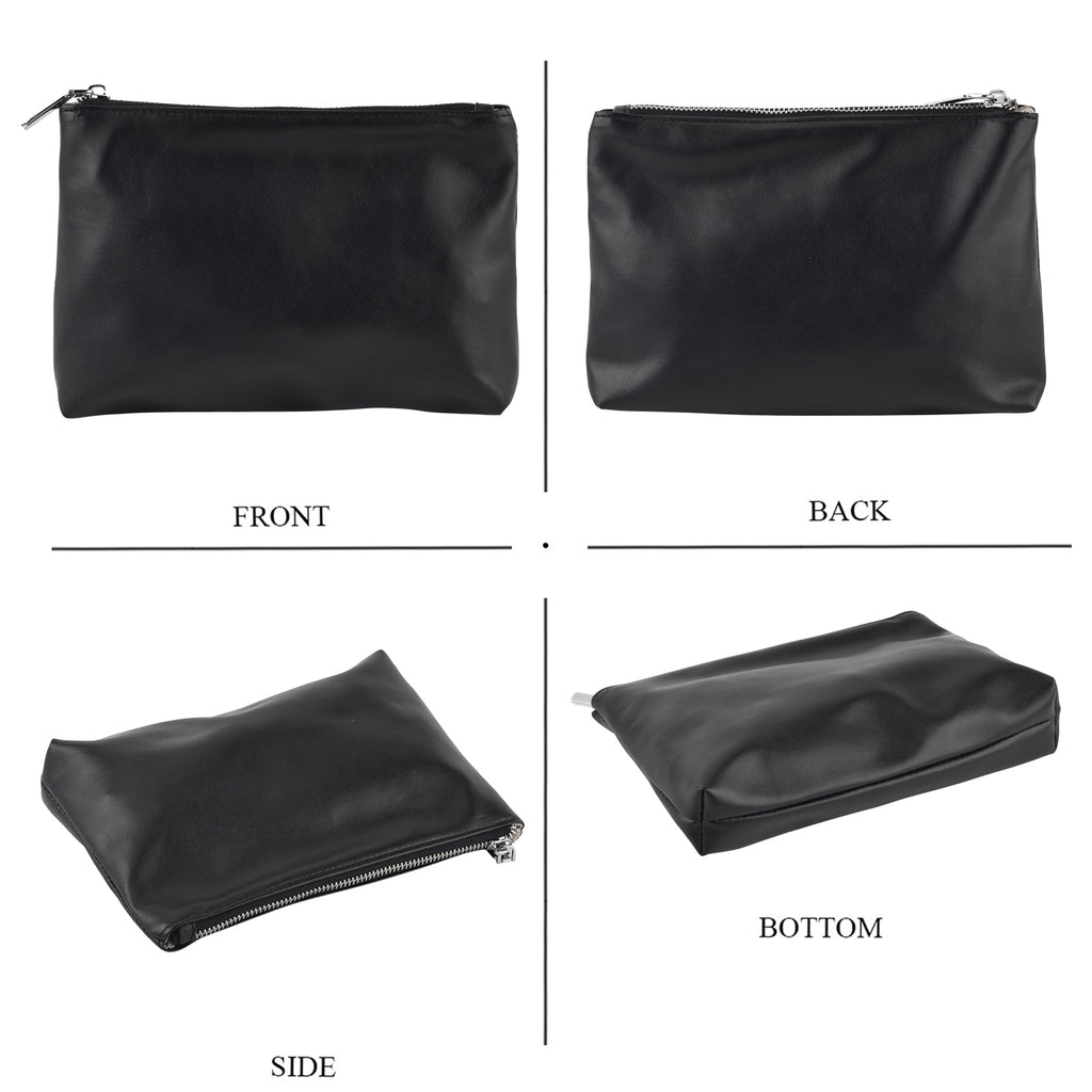 Leather Patterned Tote Bag (Size 52x10x25 cm) - Black_8481783_6