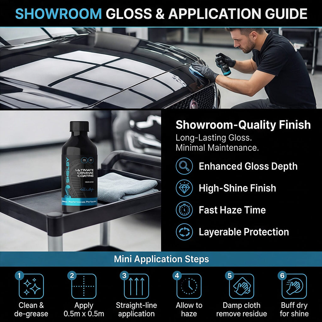 Shelby Ultimate Ceramic Coating 100ml - Black - Blue