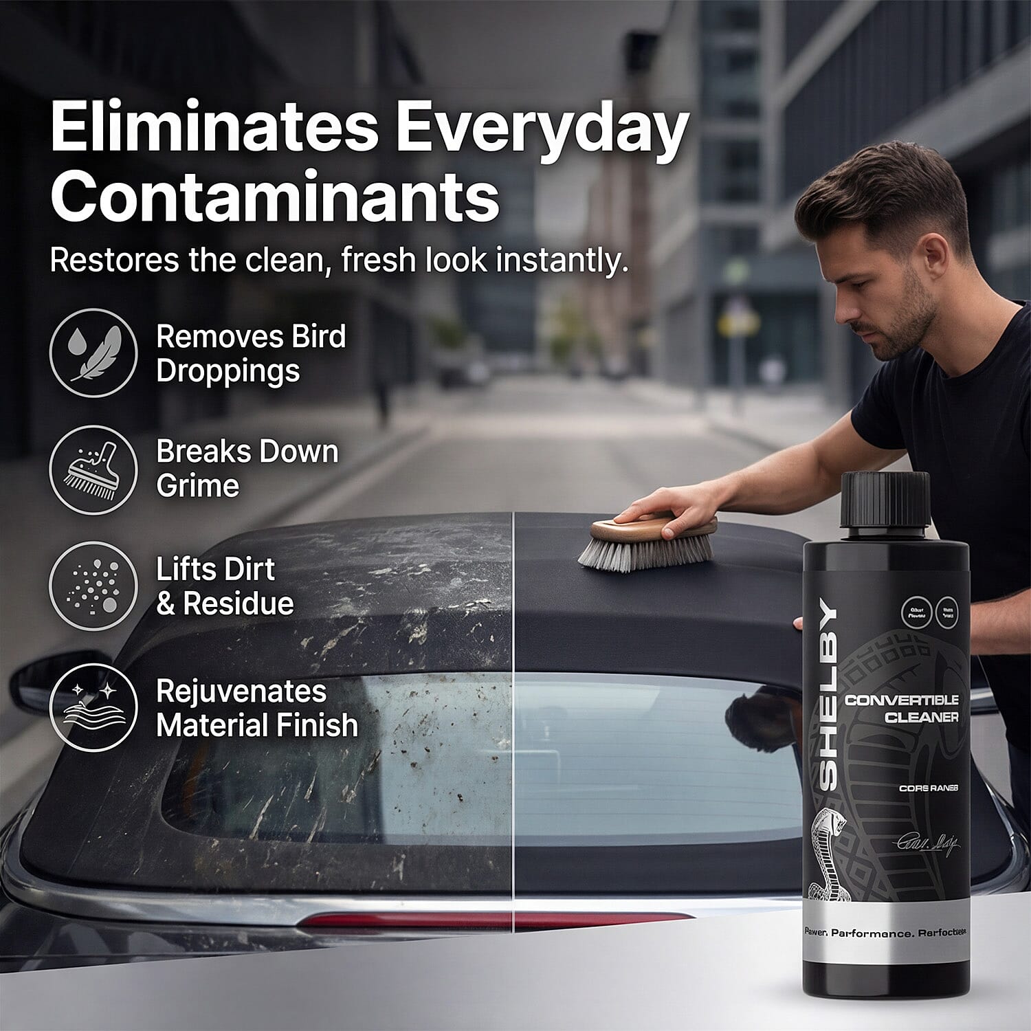 Shelby Convertible Cleaner - Black - Blue