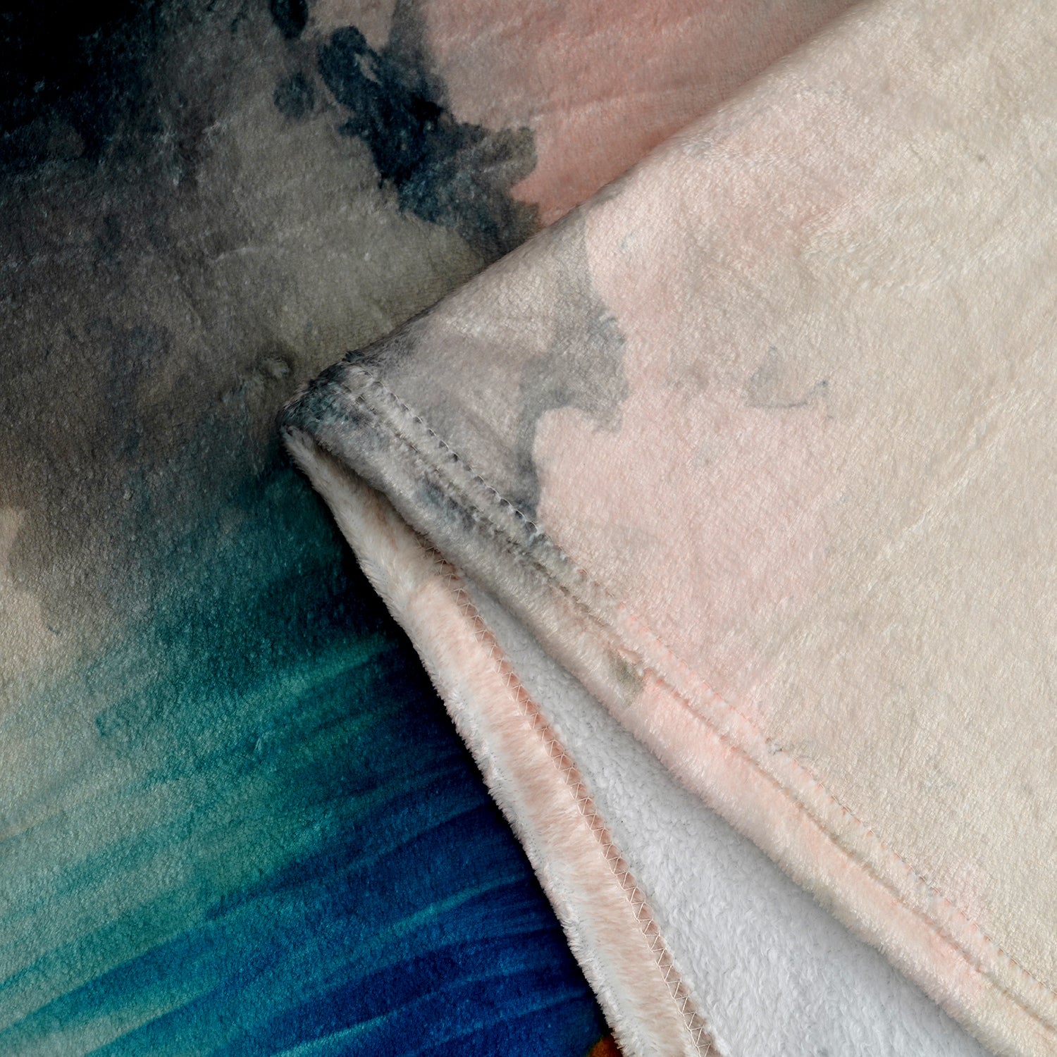Hush Haven Printed Blanket (Size 200x1 cm) - Beige_8482956