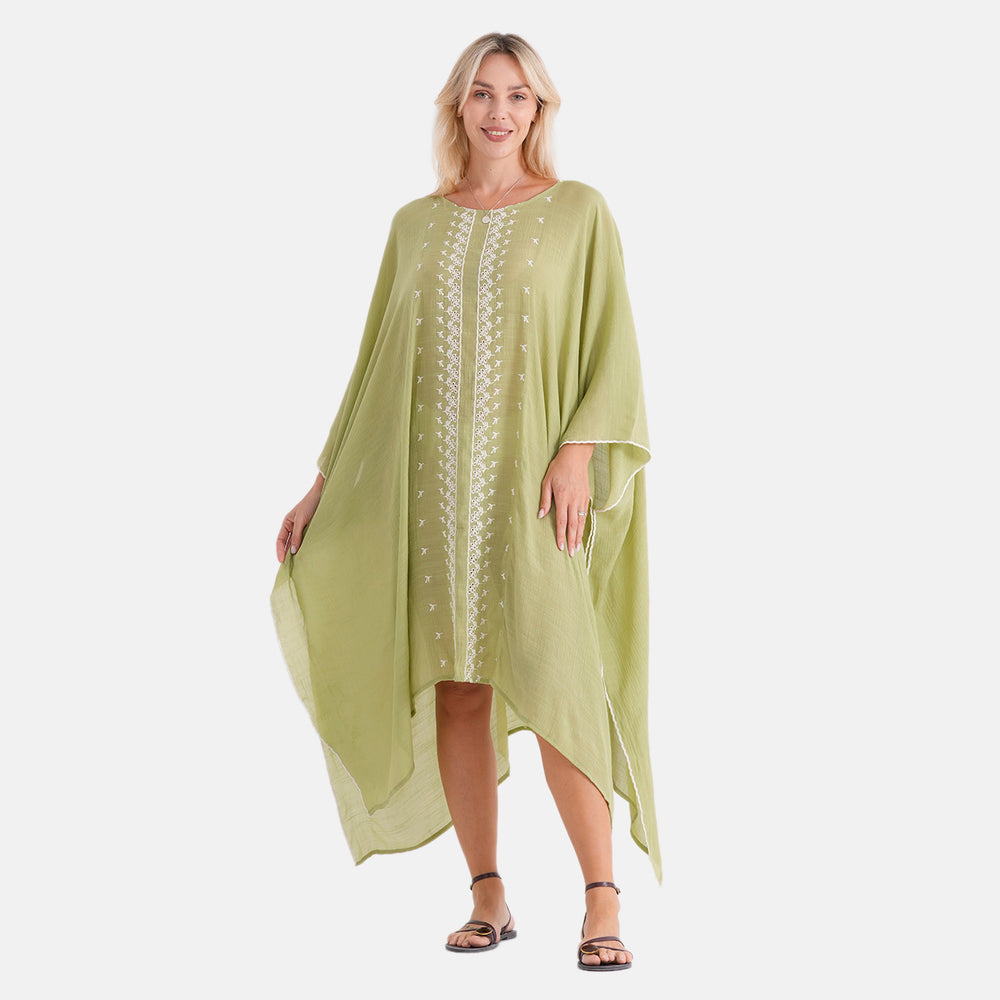 & Maisi Embroidery Top (Size - One Size) - Green_8483192