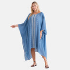 & Maisi Embroidery Top (Size - One Size) - Blue_8483193