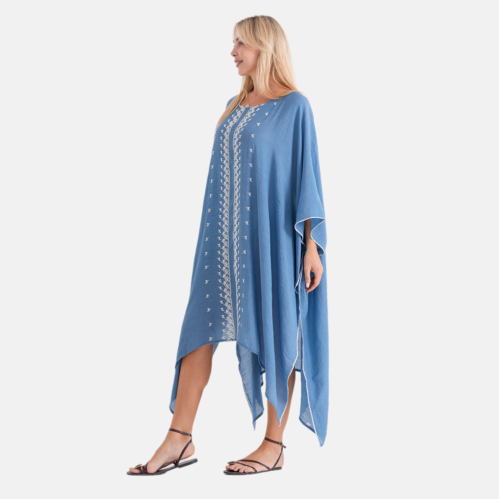 & Maisi Embroidery Top (Size - One Size) - Blue_8483193_3