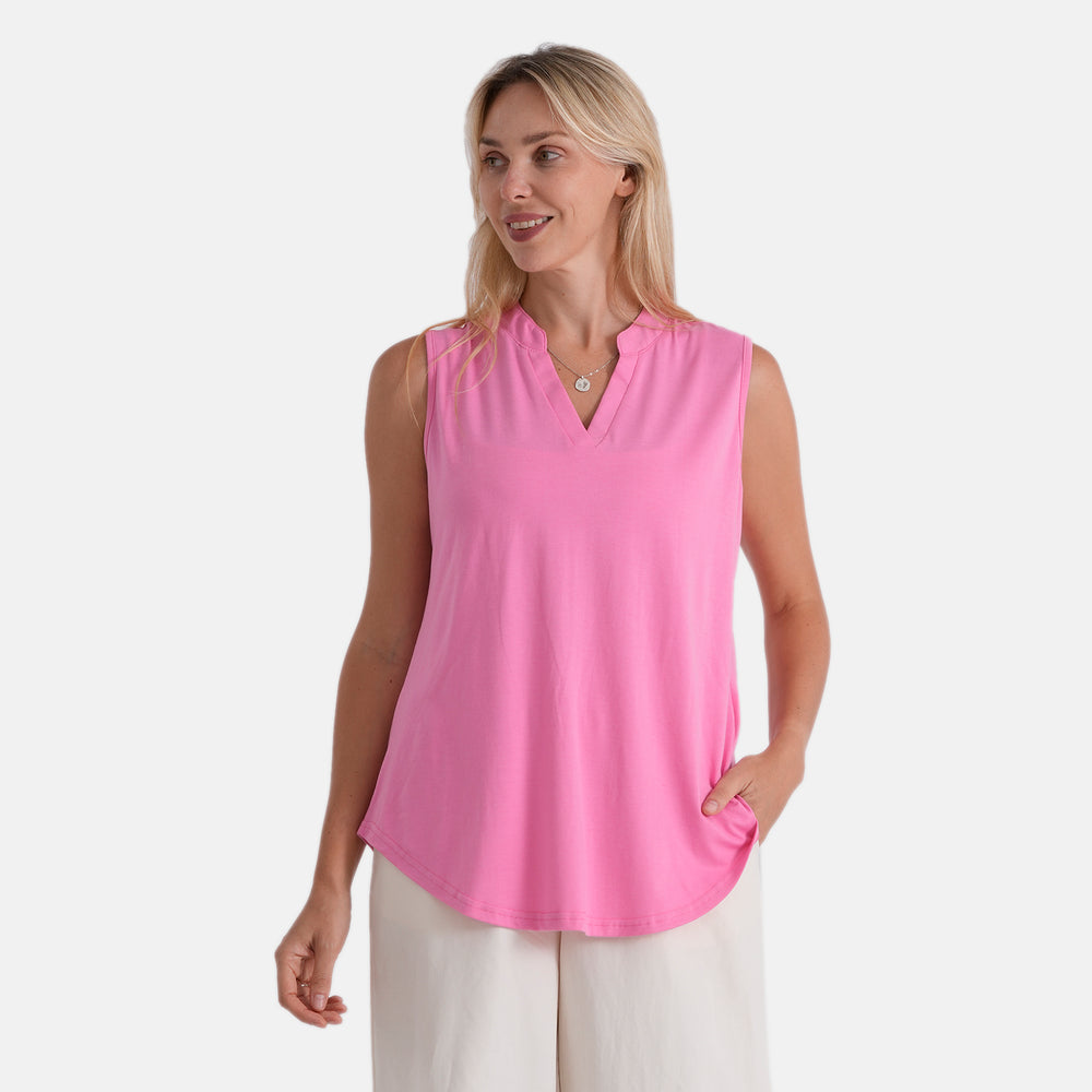 & Maisi Sleeveless Relax Fit Blouse (Size XL, 20-22) - Pink_8483214
