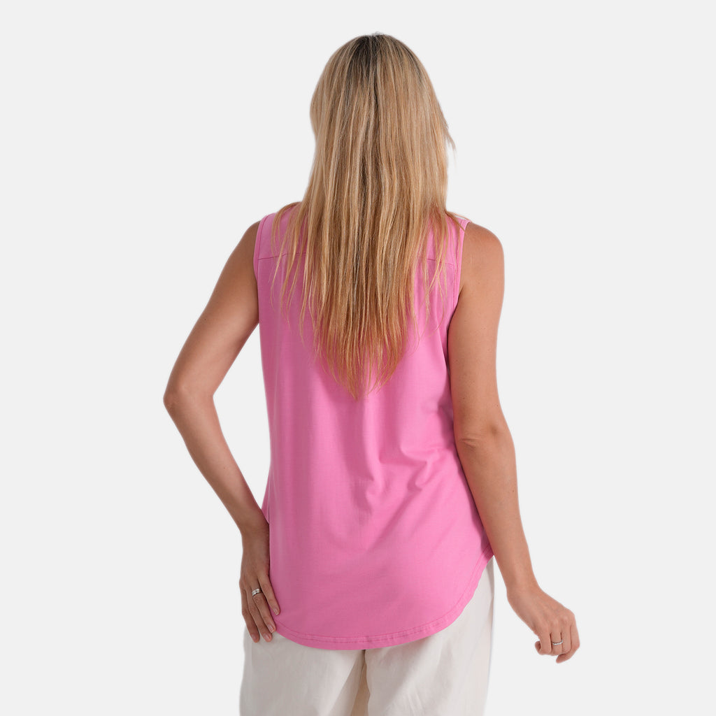 & Maisi Sleeveless Relax Fit Blouse (Size XL, 20-22) - Pink_8483214_2