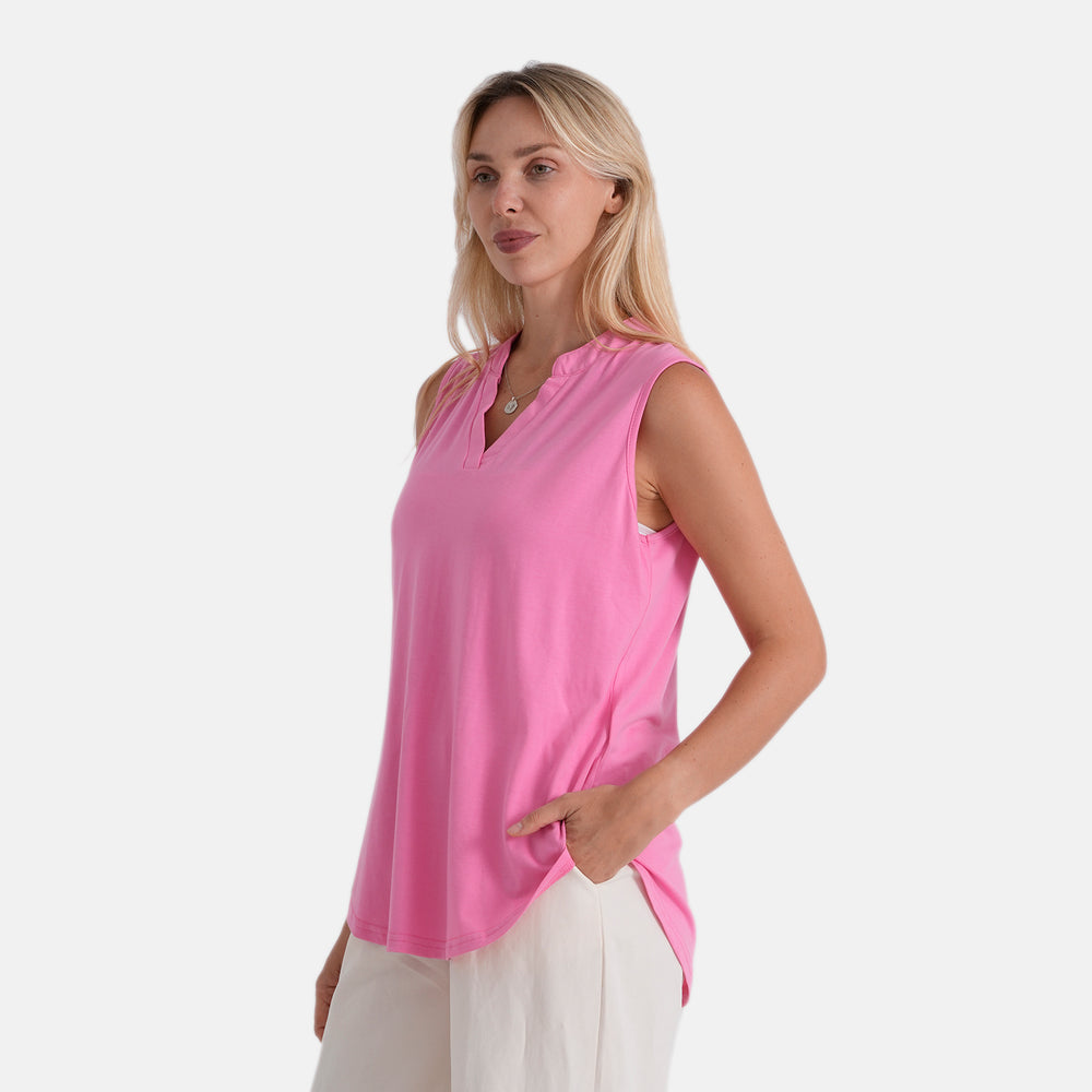 & Maisi Sleeveless Relax Fit Blouse (Size XL, 20-22) - Pink_8483214_3