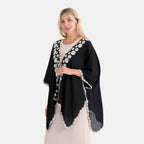 & Maisi Patterned Kimono (Size - One Size) - Brown & Black_8483646_3