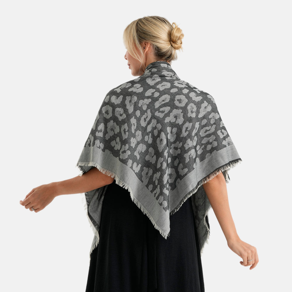 & Maisi Cotton Solid Scarf (Size - One Size) - Black & Yellow_8483670_3