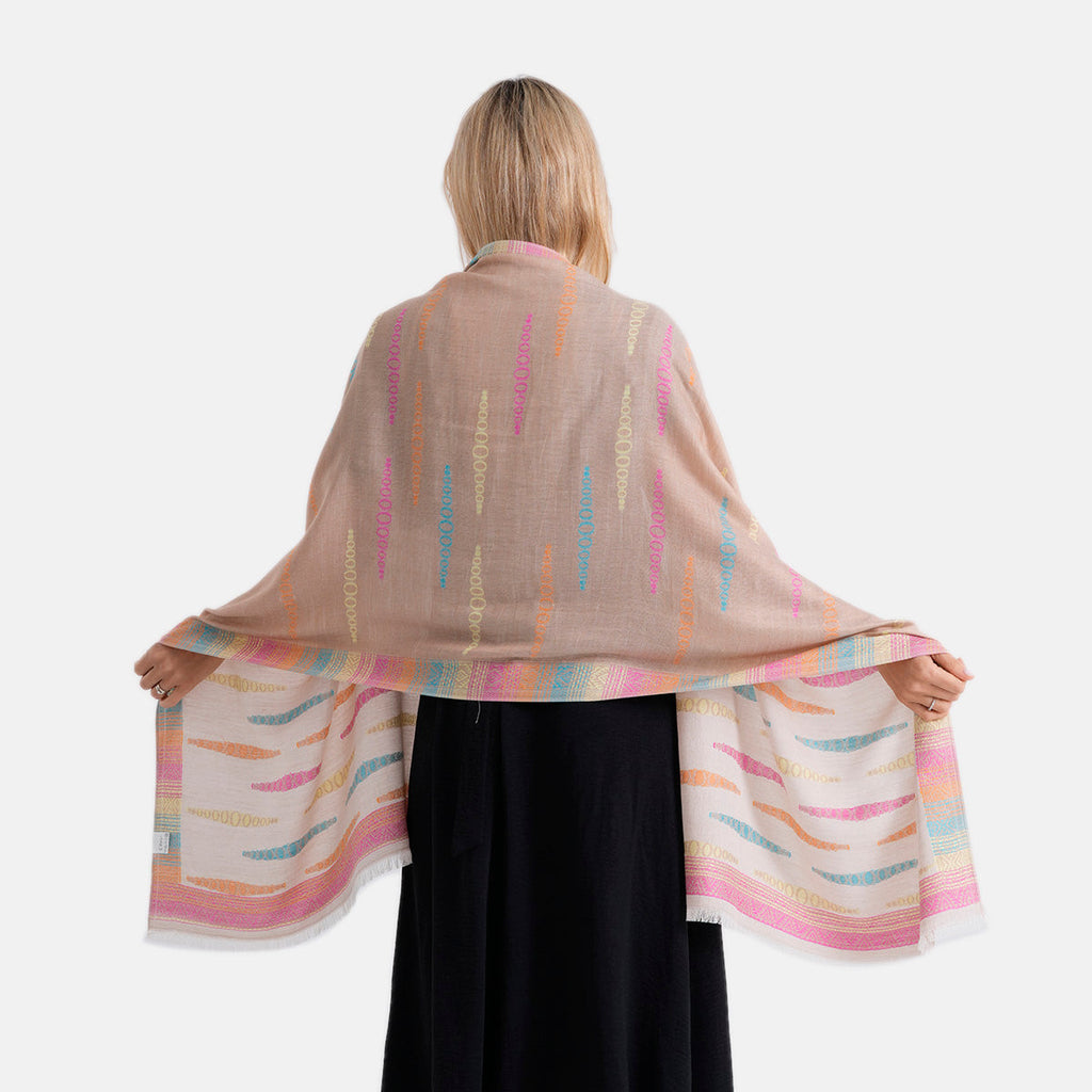 Maisi Cotton Printed Tassel Scarf