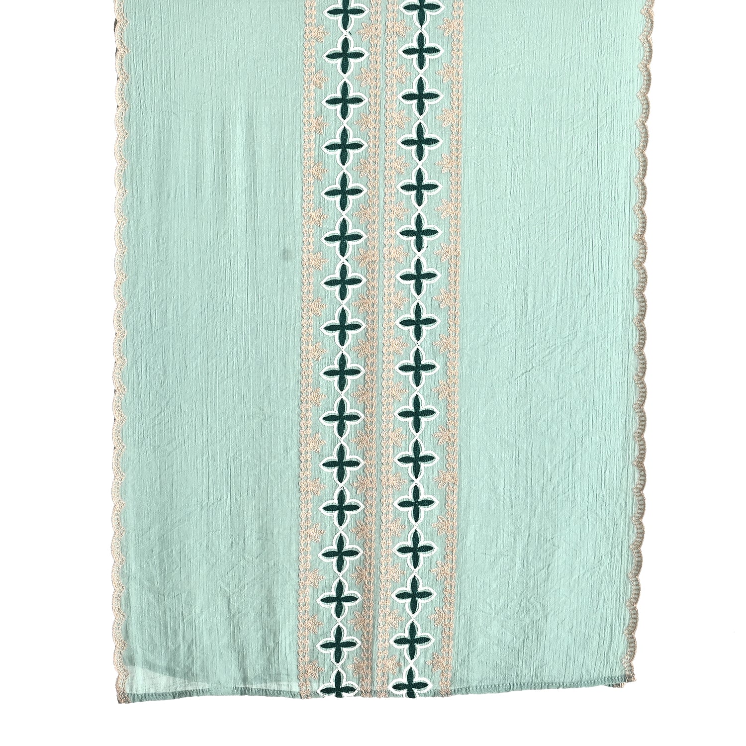 & Maisi Embroidery Scarf (65 x 178cm) - Mint Green_8484044_1