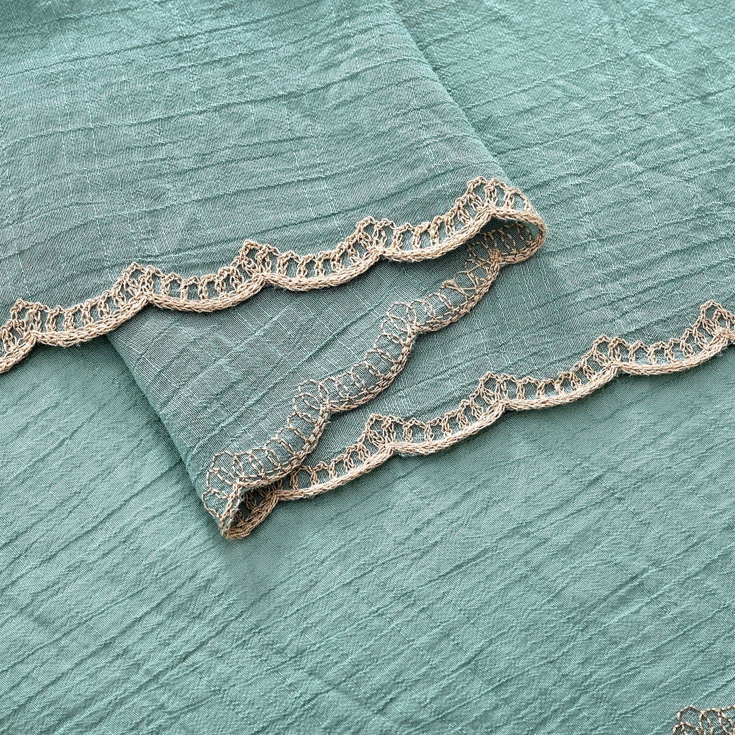 & Maisi Embroidery Scarf (65 x 178cm) - Mint Green_8484044_3