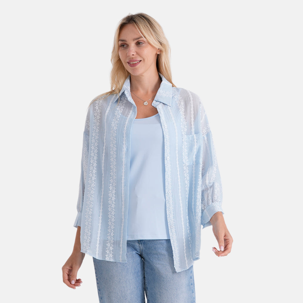 & Maisi Shirt (Size - Large) - Blue_8484096