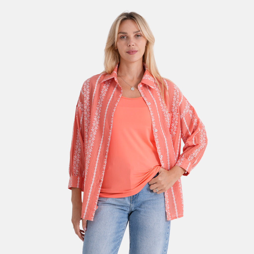 & Maisi Shirt (Size - Small) - Orange_8484102_4