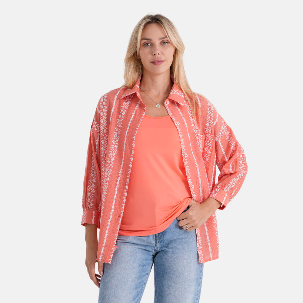 & Maisi Shirt (Size - Medium) - Orange_8484103_4