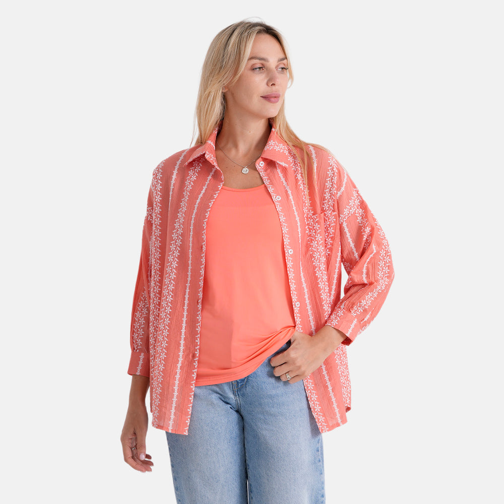 & Maisi Shirt (Size - Medium) - Orange_8484103_5