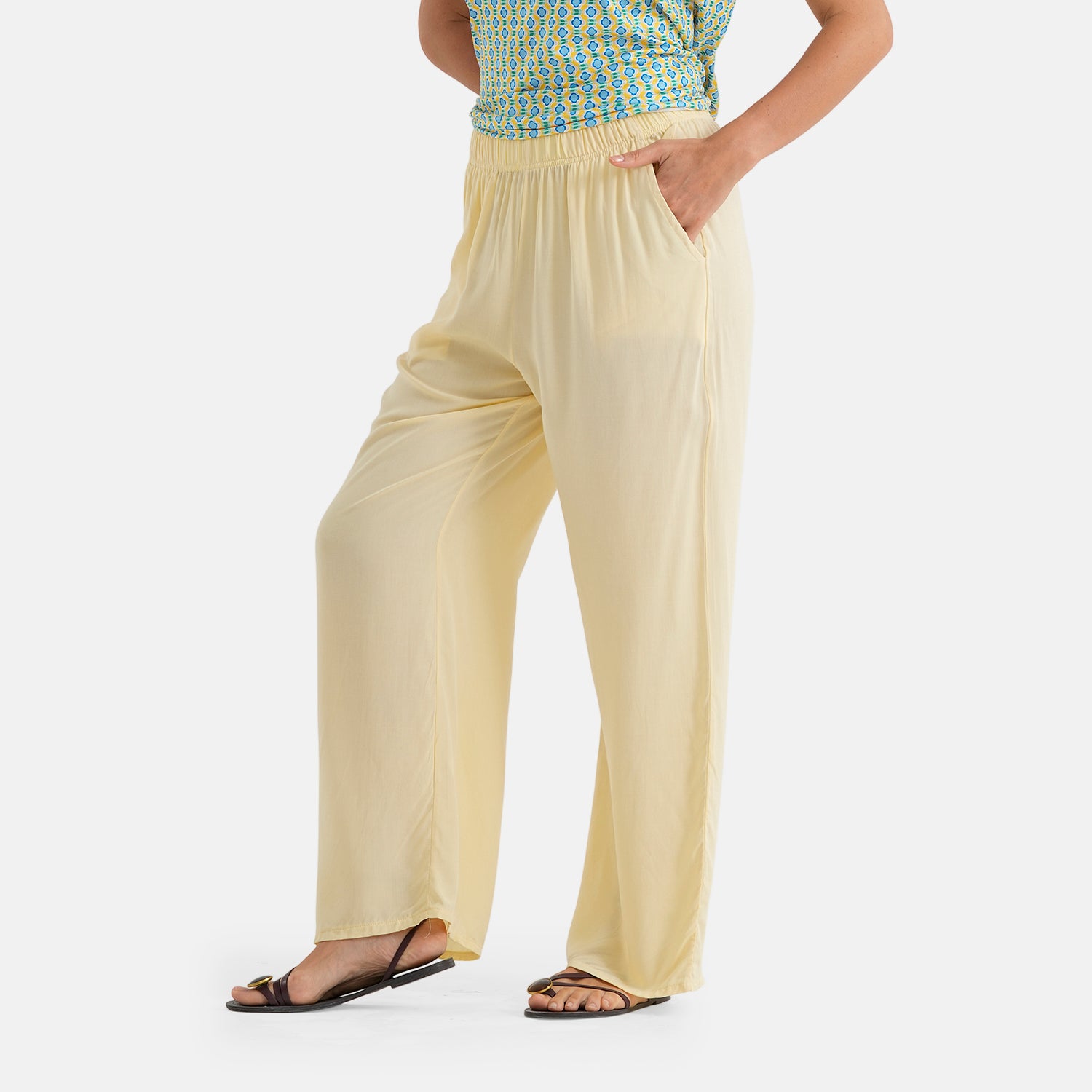 & Maisi Printed Loungwear (Size - Medium) - Yellow_8484450_7