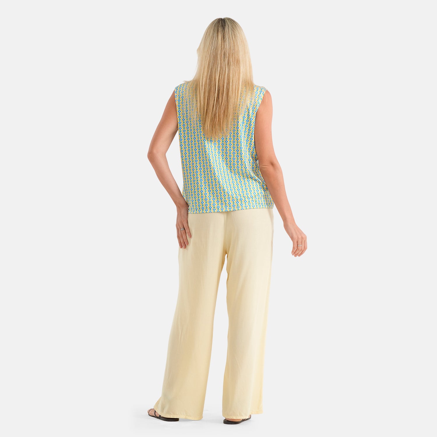 & Maisi Printed Loungwear (Size - Large) - Yellow_8484451_2