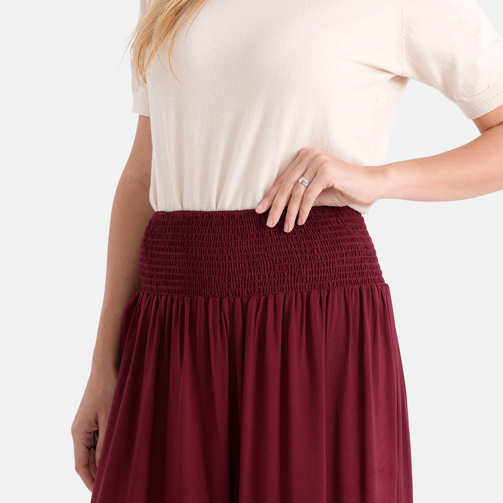 & Maisi Patterned Skirt (Size - One Size) - Red_8486725_4