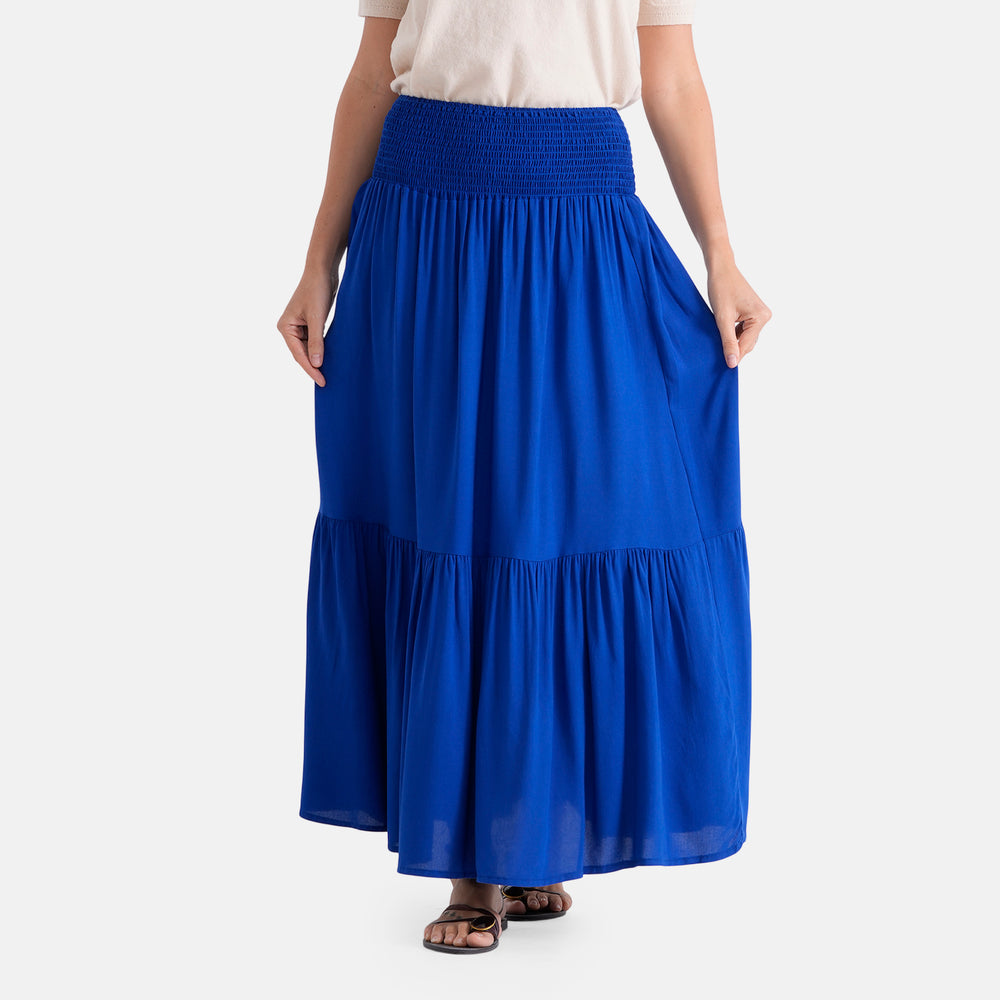 & Maisi Patterned Skirt (Size - One Size) - Blue_8486726