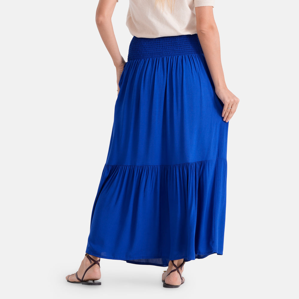 & Maisi Patterned Skirt (Size - One Size) - Blue_8486726_2