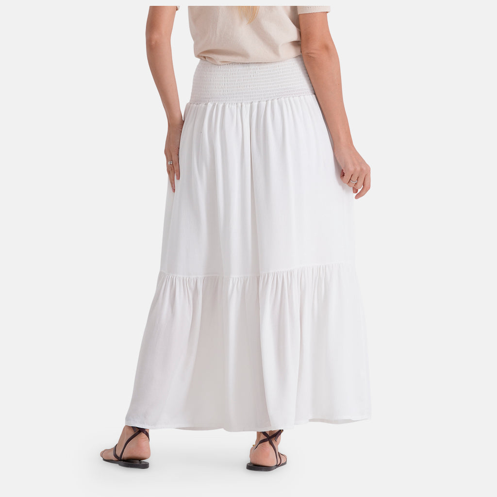 & Maisi Patterned Skirt (Size - One Size) - White_8486727_2