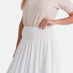 & Maisi Patterned Skirt (Size - One Size) - White_8486727_4
