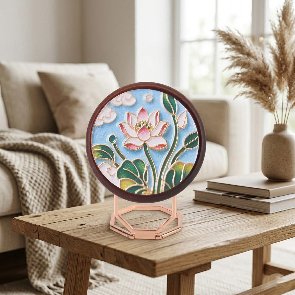 Golden Lottery Lotus DIY Photo Frame Painting Set_8486758_1