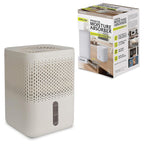 Premium Moisture Absorber White - 1.2L Capacity Dehumidifier with 2 x 700g Refills for Caravans, Cupboards and Bathrooms