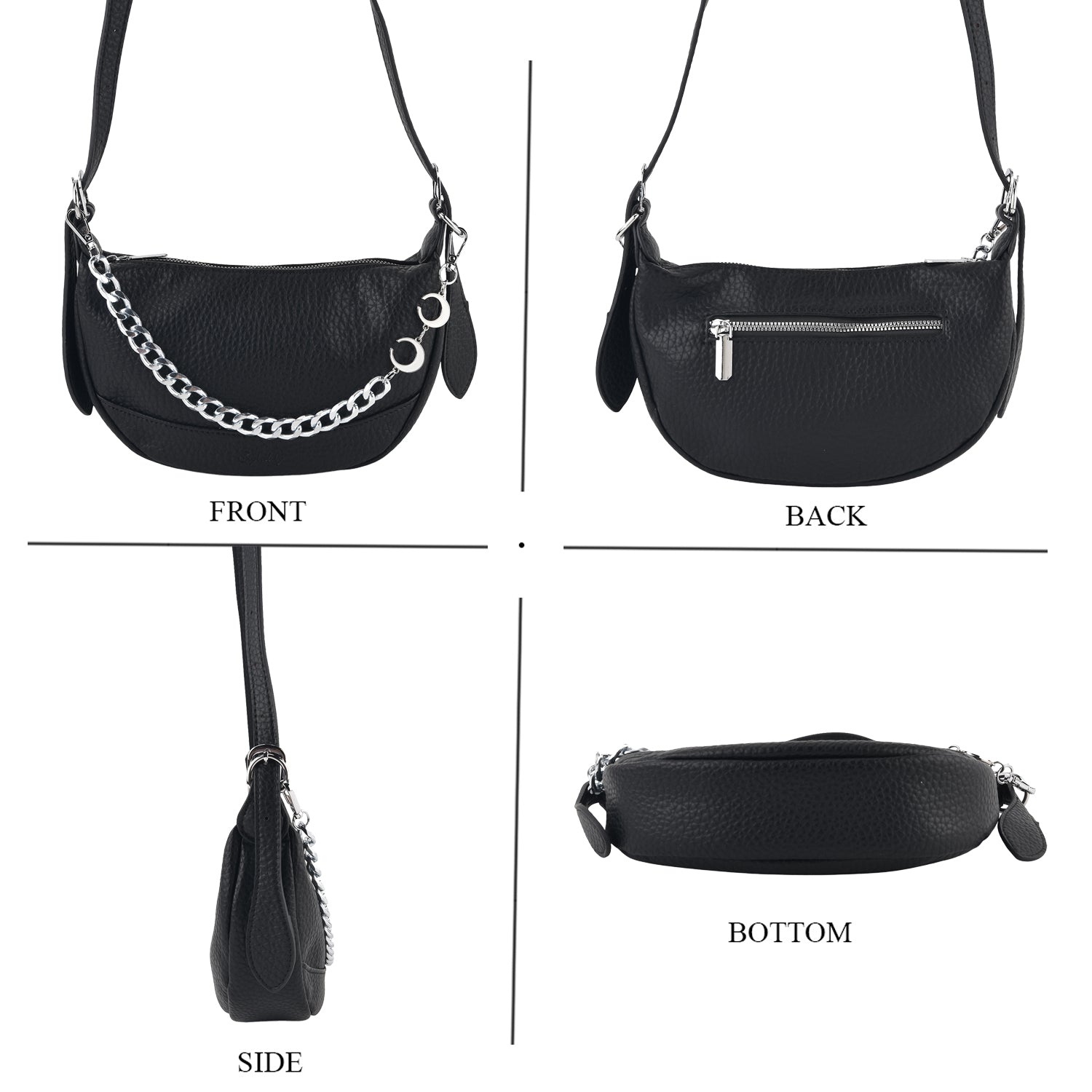 Styled By Crossbody Bag (Size - One Size) - Black_8499290_4