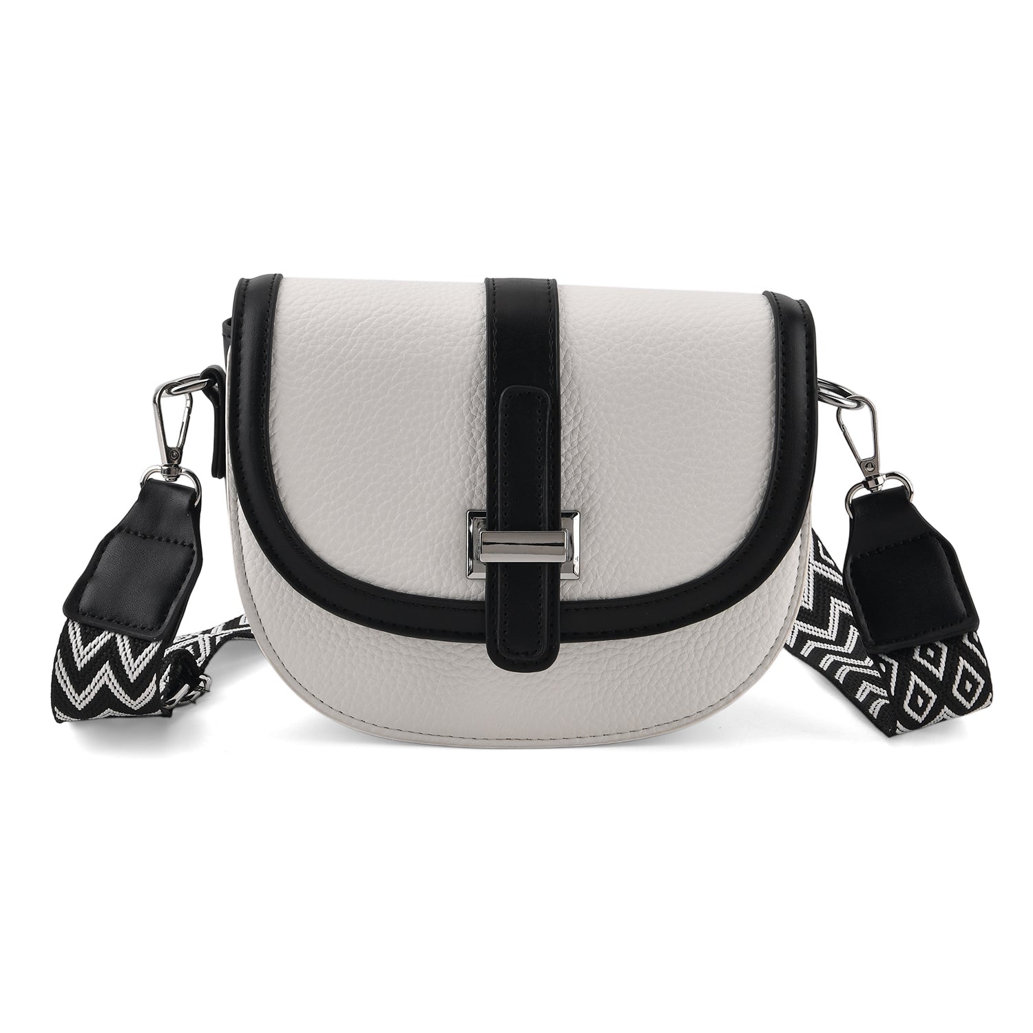Styled By Crossbody Bag (Size - One Size) - Black White_8499303