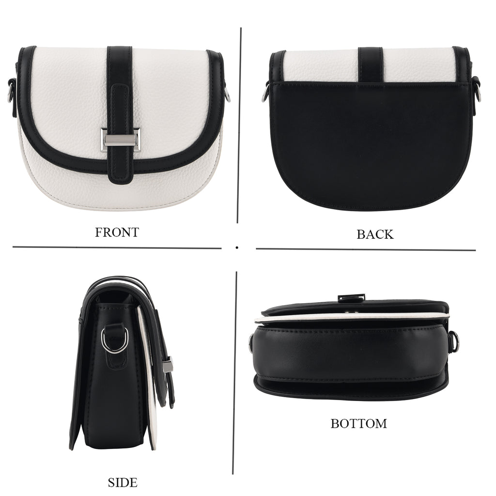 Styled By Crossbody Bag (Size - One Size) - Black White_8499303_4