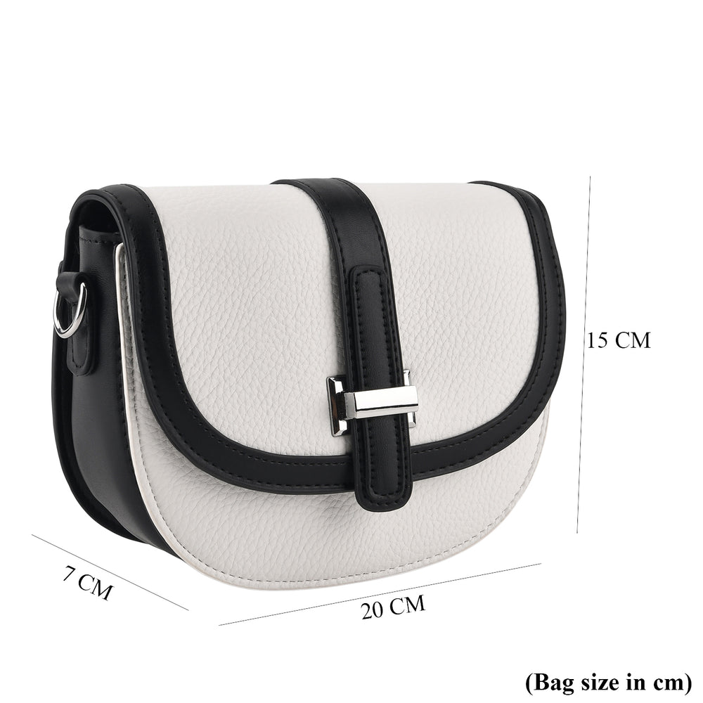 Styled By Crossbody Bag (Size - One Size) - Black White_8499303_7