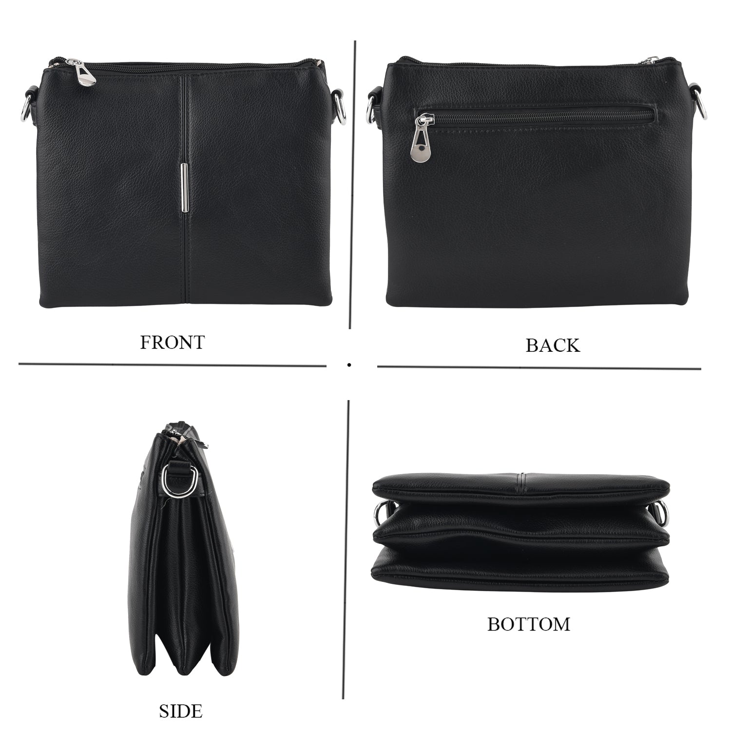 Styled By Crossbody Bag (Size - One Size) - Black_8499426_4