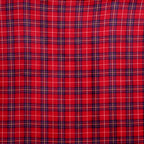 Bliss & Beyond Check Print Flannel & Sherpa Double Layer Heavyweight Blanket (150 x 200cm) - Burgundy Red & White_8502501_1