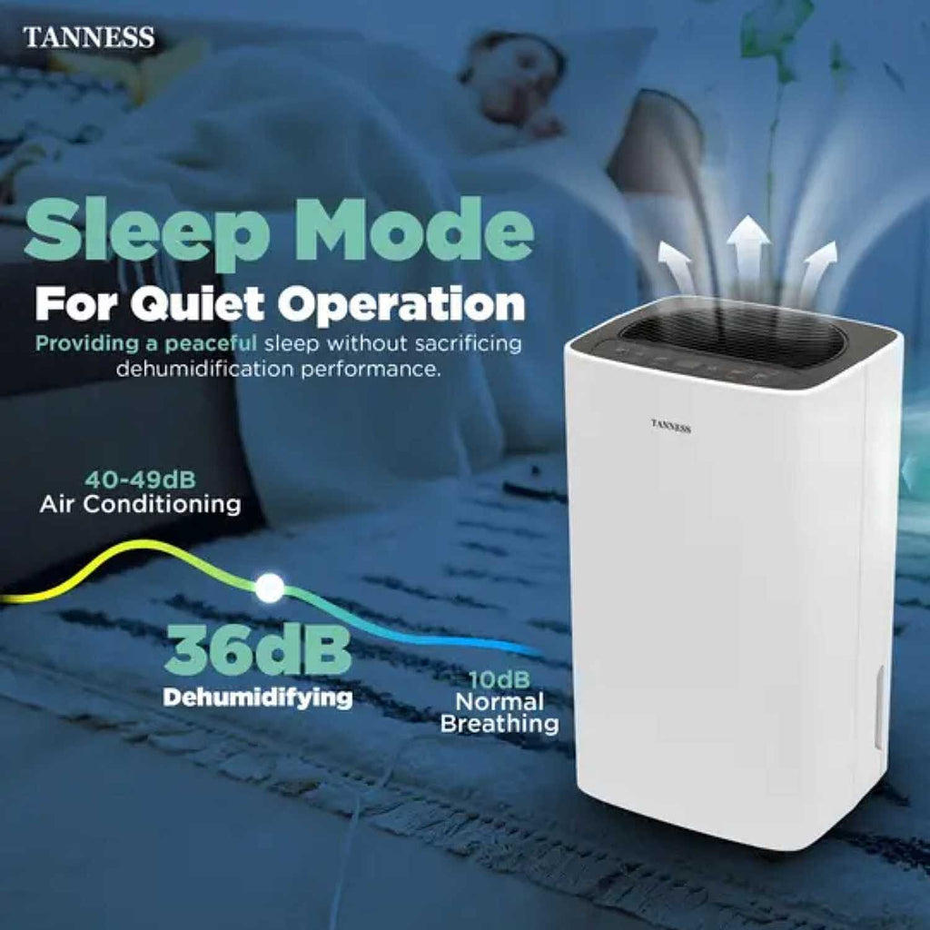 Powerful 12L Electric Dehumidifier With Smart Digital Humidity Control, Fast Laundry Drying Mode,24H Timer, Quiet Sleep Function And Continuous Drainage