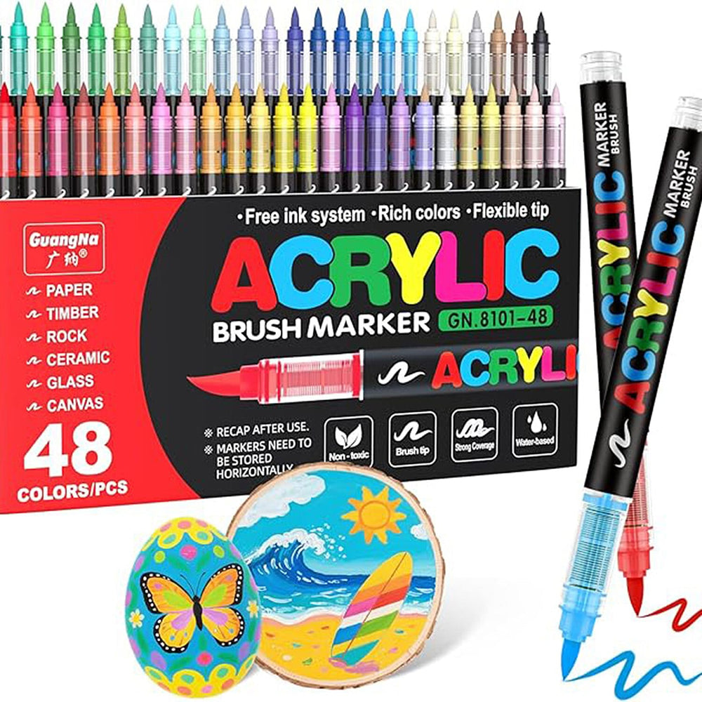 Pack of 48 Acrylic Colour Set