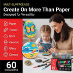 Pack of 60 Acrylic Colour Set