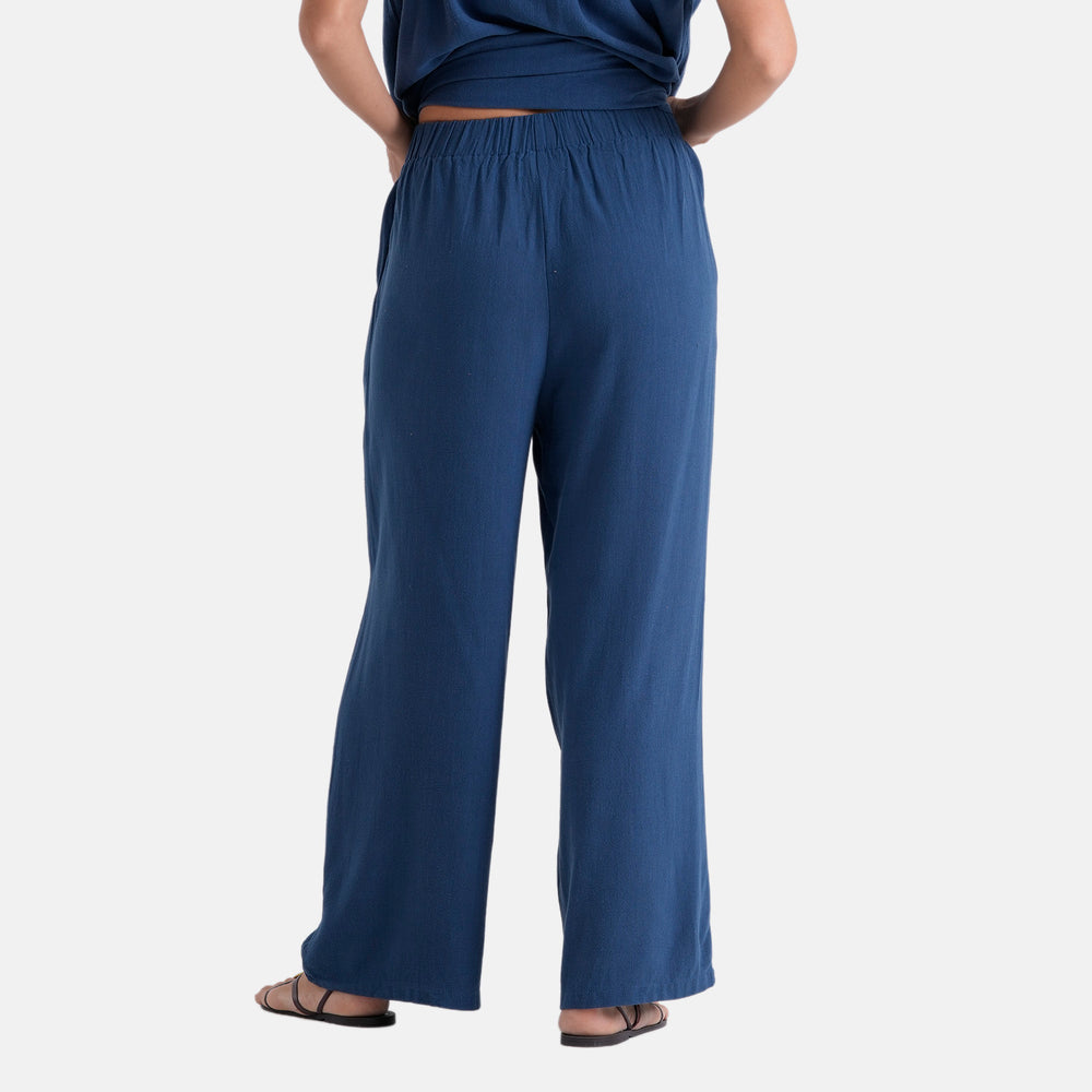 & Maisi Solid Jean and Pant/Trouser (Size - XL) - Navy Blue & Navy Blue_8503135_1