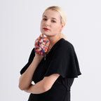 Artistic Lady Portrait with Flowers & Birds Print RFID Card Wallet - Multi Colour_8508224_2