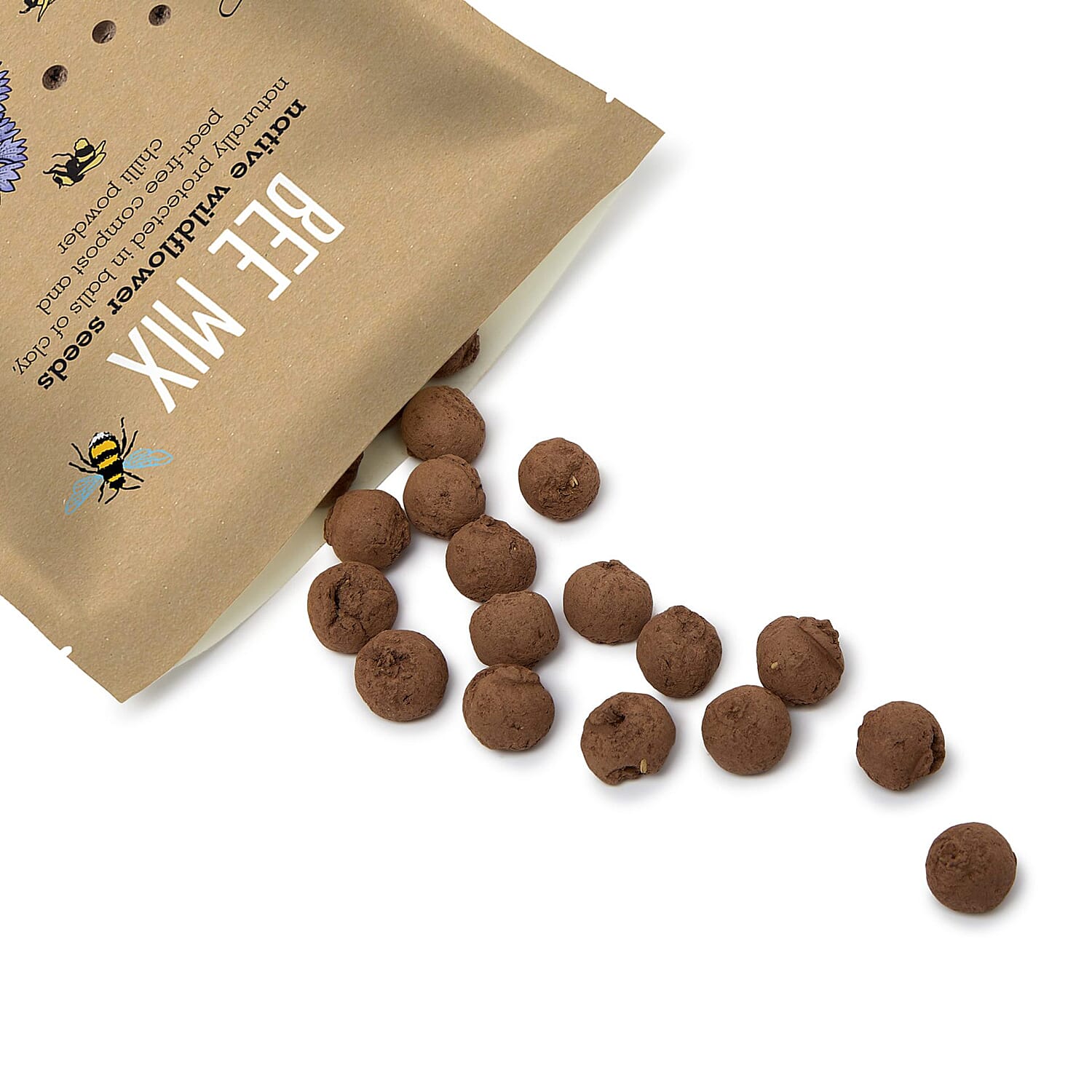 Seedball Bee Mix 100-Ball Wildflower Grab Bag - Yellow