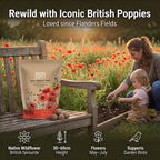 Seedball Poppy Mix 100-Ball Wildflower Grab Bag - Red