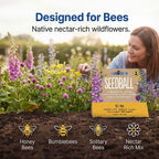 Seedball Bee Mix 12-Ball Wildflower Hanging Pack - Yellow