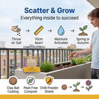 Seedball Bee Mix 12-Ball Wildflower Hanging Pack - Yellow