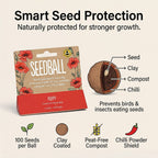 Seedball Bee Mix 12-Ball Wildflower Hanging Pack - Red