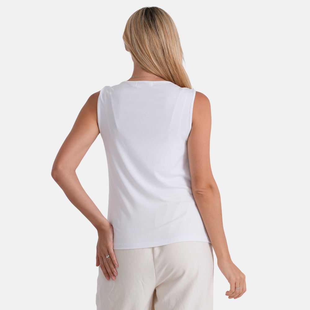 & Maisi Solid Blouse (Size - Small) - White_8509230_2