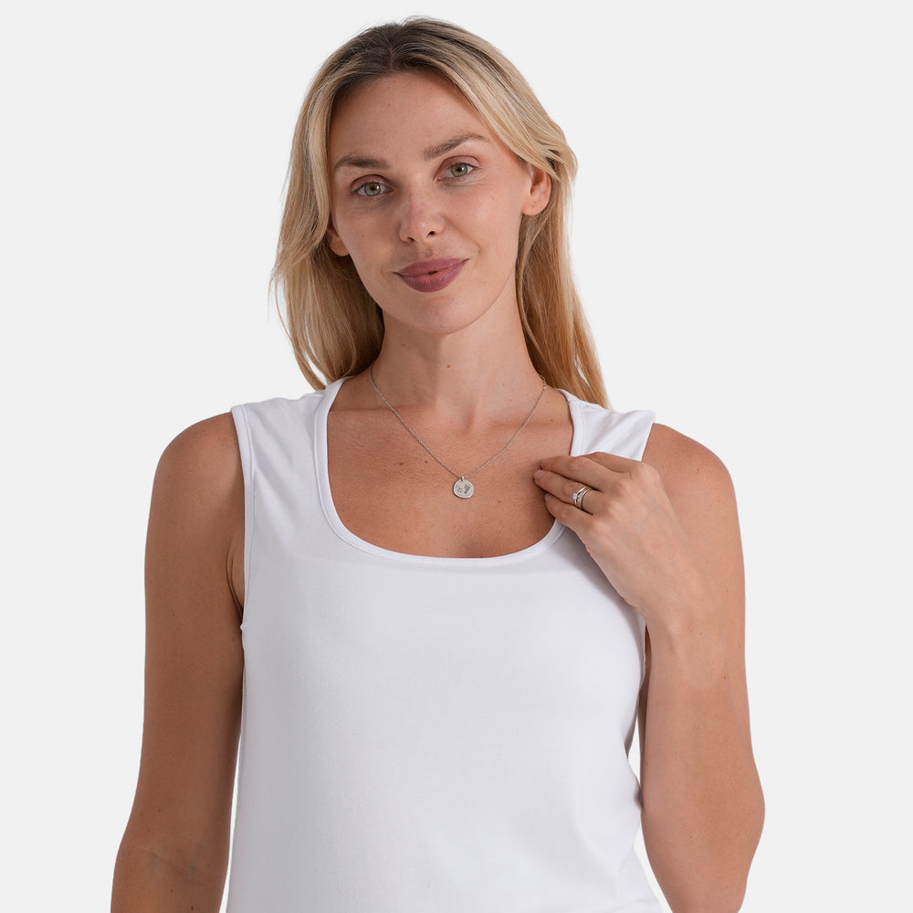 & Maisi Solid Blouse (Size - Small) - White_8509230_4