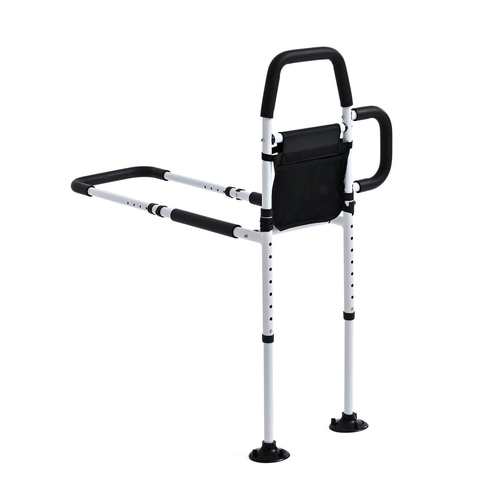 "Bliss & Beyond Bedside support - White+black Product material: Carbon steel + foam Product size: L:77-91cm,W:54cm,H:96.7-117.7cm Product weight: 5kg Weight capacity: 100-150kg_8509486