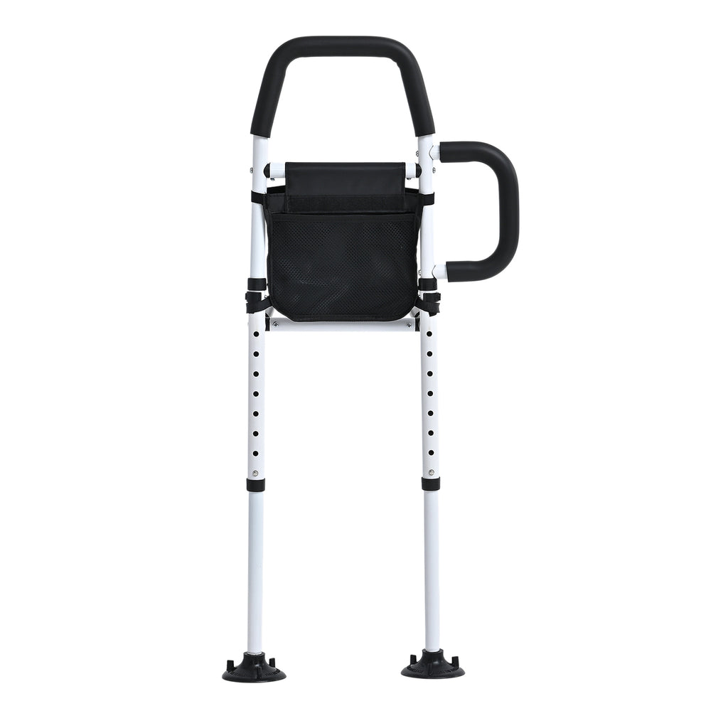 "Bliss & Beyond Bedside support - White+black Product material: Carbon steel + foam Product size: L:77-91cm,W:54cm,H:96.7-117.7cm Product weight: 5kg Weight capacity: 100-150kg_8509486_2