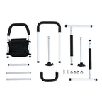 "Bliss & Beyond Bedside support - White+black Product material: Carbon steel + foam Product size: L:77-91cm,W:54cm,H:96.7-117.7cm Product weight: 5kg Weight capacity: 100-150kg_8509486_4